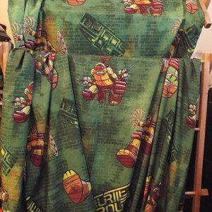 Two Teenage Mutant Turtles Twin Flat Sheets